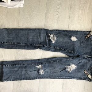 Straight Leg Embellished Jeans Size 11